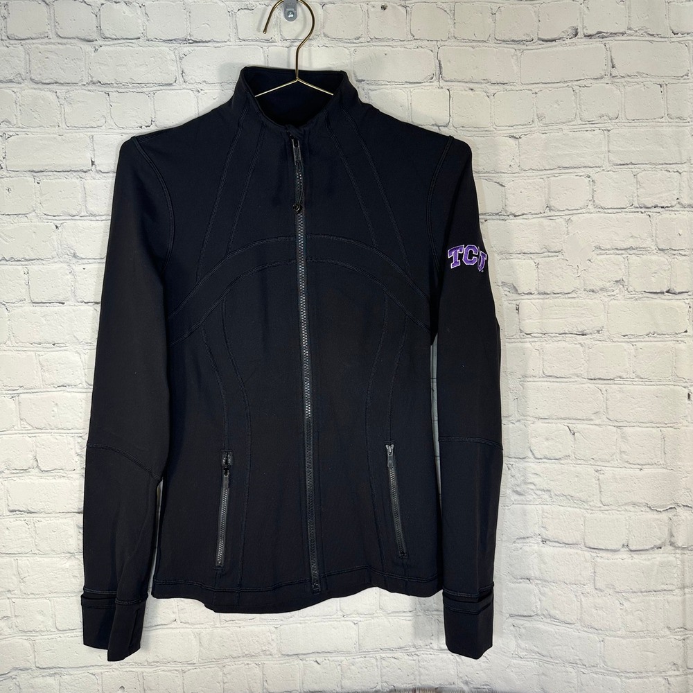Lululemon TCU Define Jacket Black Full Zip Athletic Yoga Top Women Size 6